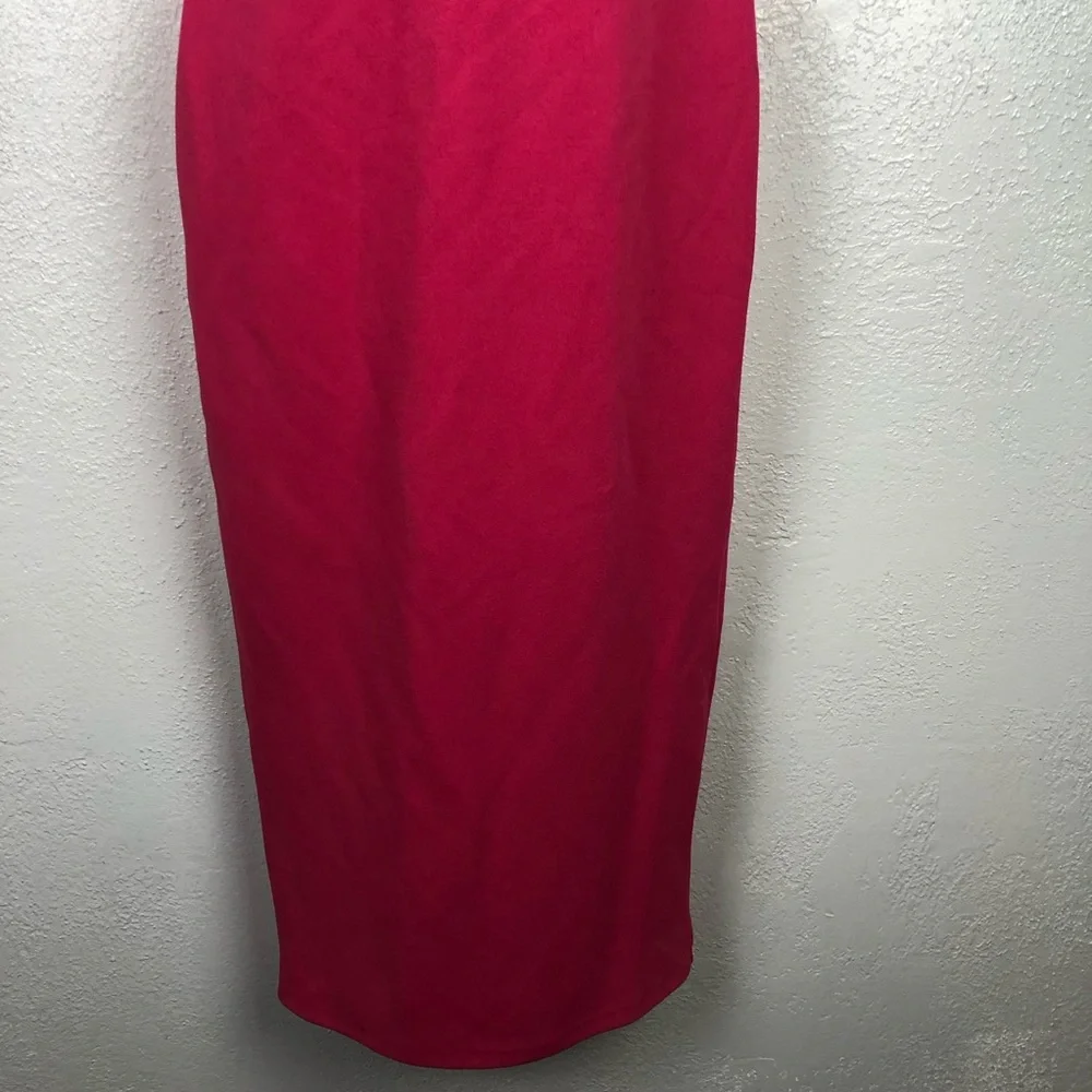 NEW LULU’S bodycon fitted exposed zipper hot pink Dress sexy Sz XS - Picture 11 of 14